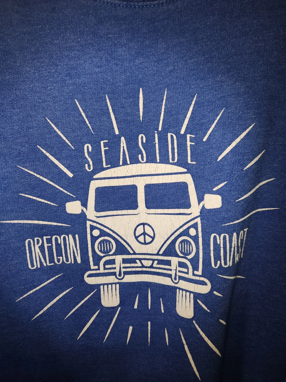 Seaside Oregon Coast VW Bus Crewneck Sweatshirt
